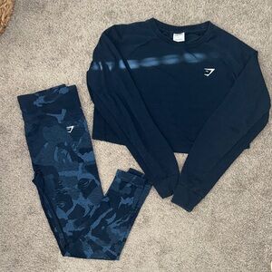 Gymshark Navy Blue Set